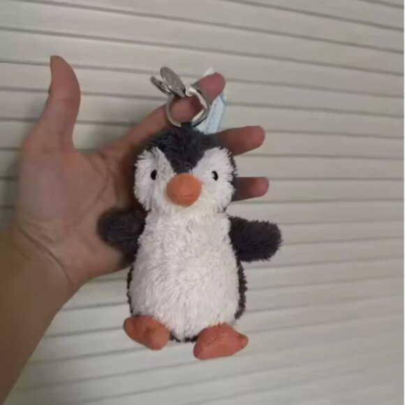 Jellycat peanut penguin bag charm keychain-NWT, sweet face! - Picture 6 of 6